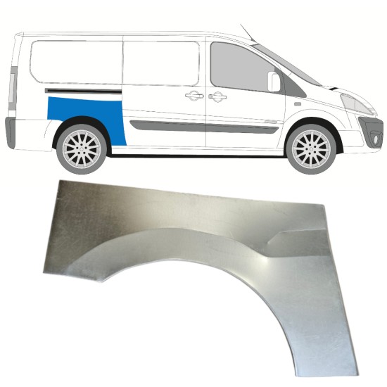 Reparaturni lim stražnjeg blatobrana za Fiat Scudo 2007-2016 / Desno 14745