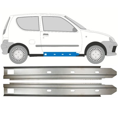 Unutarnji lim praga za Fiat Seicento 1998-2010 / Lijevo+Desno / Set 14716