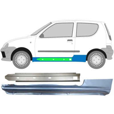 Unutarnji lim praga za Fiat Seicento 1998-2010 / Lijevo / Set 14721