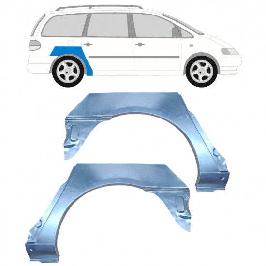 Reparaturni lim stražnjeg blatobrana za Volkswagen Sharan 2000-2010 / Lijevo+Desno / Set 9219