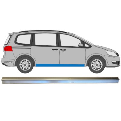 Donji lim praga za Volkswagen Sharan 2010-2022 / Lijeva = Desna (simetrična) 14605