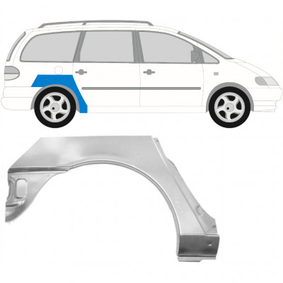 Reparaturni lim stražnjeg blatobrana za VW Sharan Ford Galaxy 1995-2000 / Desno 6591