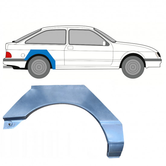 Reparaturni lim stražnjeg blatobrana za Ford Sierra 1982-1993 / Desno 7387