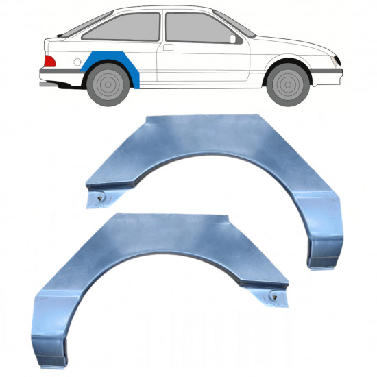 Reparaturni lim stražnjeg blatobrana za Ford Sierra 1982-1993 / Lijevo+Desno / Set 9721