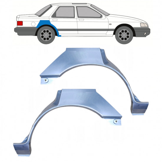 Reparaturni lim stražnjeg blatobrana za Ford Sierra 1982-1993 / Lijevo+Desno / Set 9720