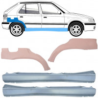 Lim praga + stražnjeg blatobrana za Skoda Felicia 1994-2001 / Lijevo+Desno / Set 10108