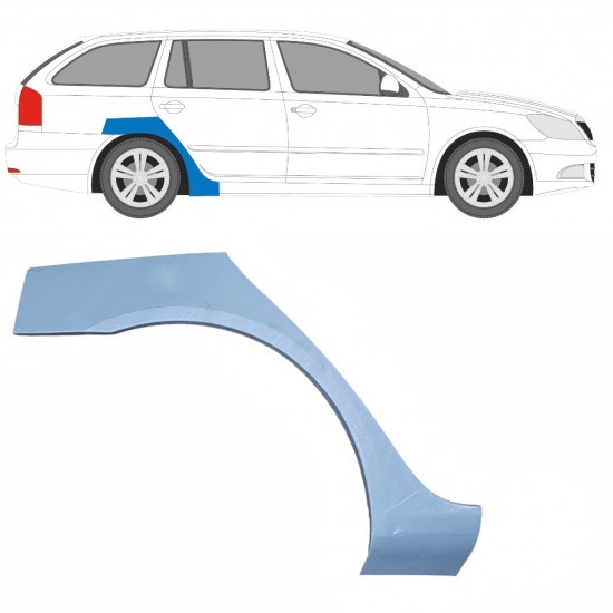 Reparaturni lim stražnjeg blatobrana za Skoda Octavia 2004-2013 / Desno 10185