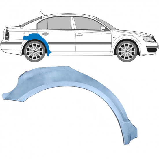 Reparaturni lim stražnjeg blatobrana za Skoda Superb 2002-2008 / Desno 5804