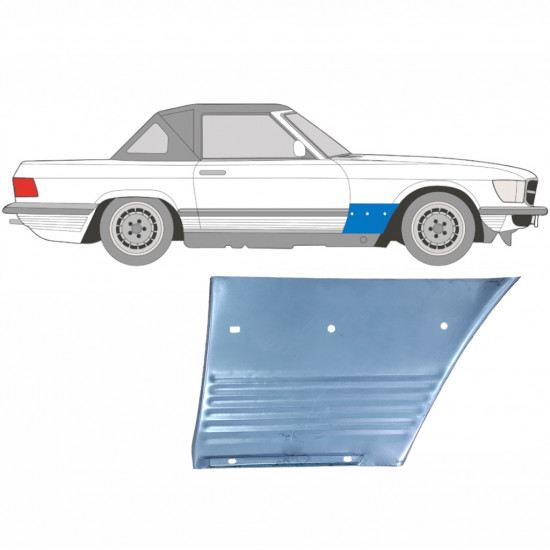 Reparaturni lim prednjeg blatobrana za Mercedes Sl-class 1971-1989 / Desno 5076