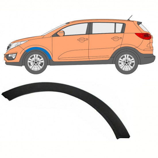 Bočna letvica prednjeg blatobrana za Kia Sportage 2010-2015 / Lijevo 7921