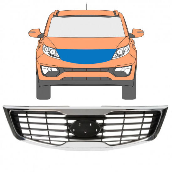 Rešetka za Kia Sportage 2010-2013 7514