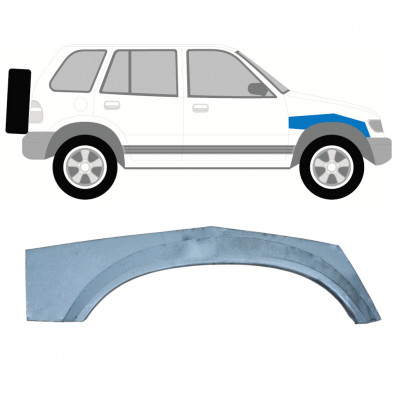 Gornji dio reparaturnog lima prednjeg blatobrana za Kia Sportage 1994-2002 / Desno 7918