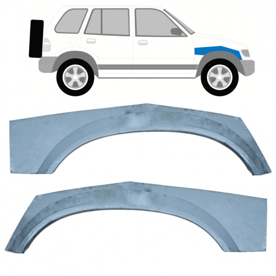 Gornji dio reparaturnog lima prednjeg blatobrana za Kia Sportage 1994-2002 / Lijevo+Desno / Set 9979