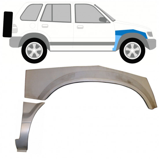 Reparaturni lim prednjeg blatobrana za Kia Sportage 1994-2002 / Desno / Set 9980