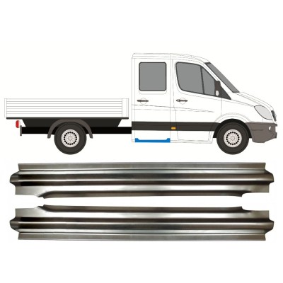 Stražnji lim praga za Mercedes Sprinter 2006-2018 / Lijevo+Desno / Dvostruka kabina / Set 14568