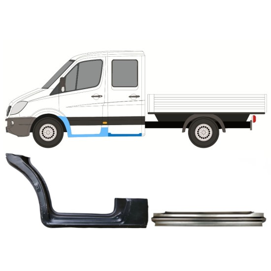 Set reparaturnih dijelova za Mercedes Sprinter 2006-2018 / Lijevo / Dvostruka kabina / 14778