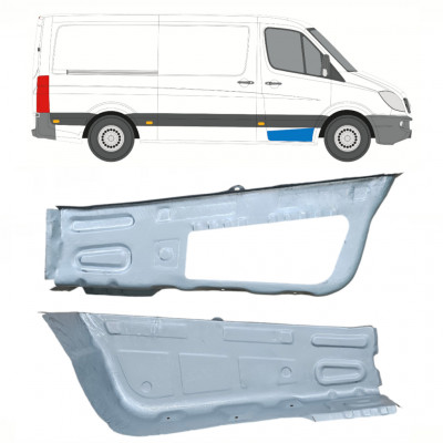 Reparaturni lim prednjeg stepenika za Mercedes Sprinter 2006 - / Lijevo+Desno / Set 10208