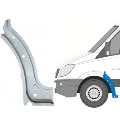 Unutarnji reparaturni lim prednjeg blatobrana za Mercedes Sprinter 2006-2018 / Lijevo 14723