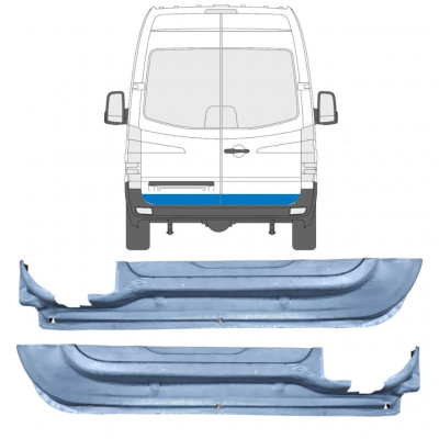 Reparaturni lim stražnjih vrata za Mercedes Sprinter 2006- / Lijevo+Desno / Set 9555