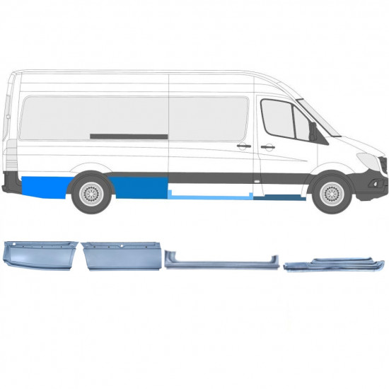 Set reparaturnih dijelova za Mercedes Sprinter 2006-  / LWB / Desno /  12426