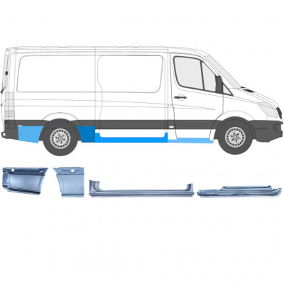 Set reparaturnih dijelova za Mercedes Sprinter 2006-  / MWB / Desno /  12424