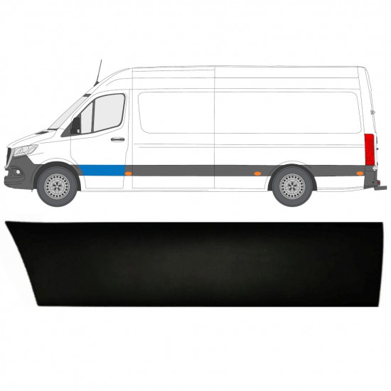 Letvica prednjih vrata za Mercedes Sprinter 2018- / Lijevo 12927