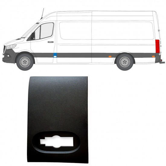 Obloga prednjeg stupa za Mercedes Sprinter 2018- / Lijevo 12929