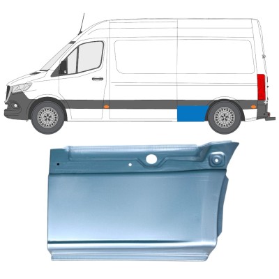 Donji dio reparaturnog lima stražnjeg blatobrana za Mercedes Sprinter 2018- / Lijevo 14550
