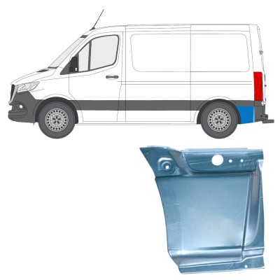 Donji dio reparaturnog lima stražnjeg blatobrana iza kotača za Mercedes Sprinter 2018- / Lijevo 14546