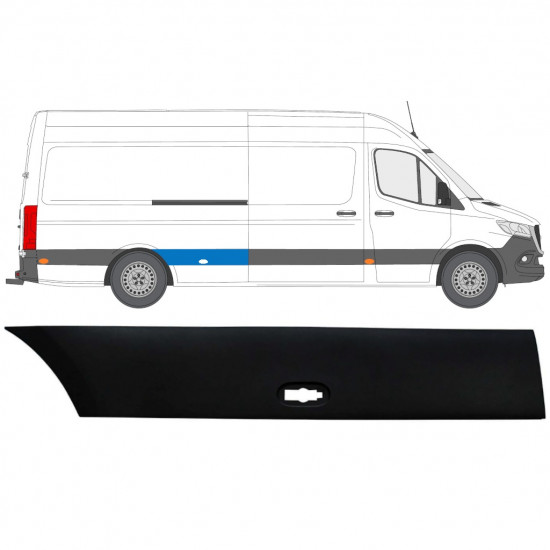 Bočna letvica stražnjeg blatobrana za Mercedes Sprinter 2018- / Desno 12934