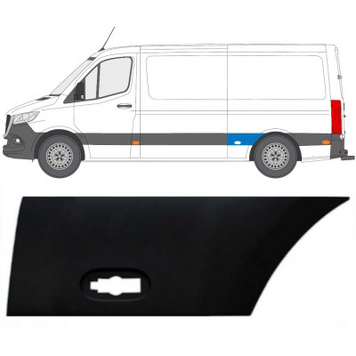 Bočna letvica stražnjeg blatobrana za Mercedes Sprinter 2018- / Lijevo 12937