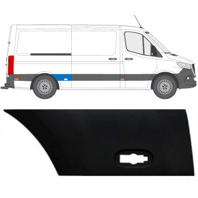 Bočna letvica stražnjeg blatobrana za Mercedes Sprinter 2018- / Desno 12936
