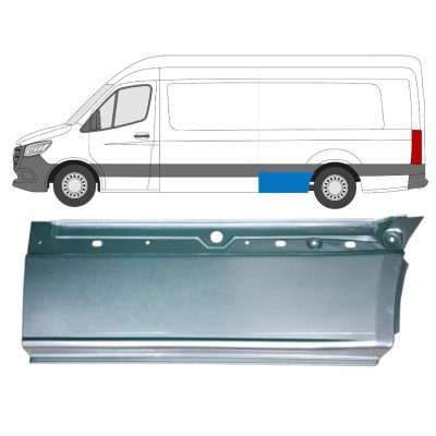 Donji dio reparaturnog lima stražnjeg blatobrana za Mercedes Sprinter 2018- / Lijevo 14552