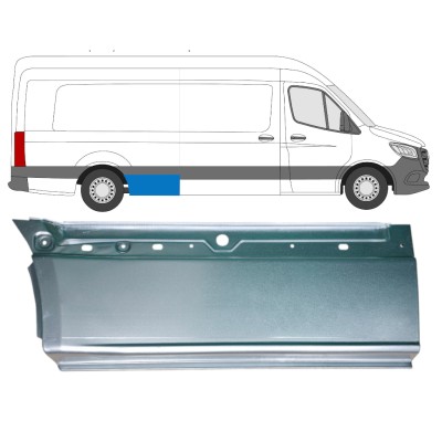 Donji dio reparaturnog lima stražnjeg blatobrana za Mercedes Sprinter 2018- / Desno 14551