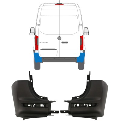 Kut stražnjeg branika za Mercedes Sprinter 2018- / Lijevo+Desno / Set 14945