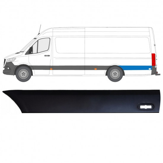 Bočna letvica stražnjeg blatobrana za Mercedes Sprinter 2018- / Lijevo 12943