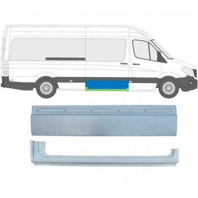 Reparaturni lim kliznih vrata za Mercedes Sprinter 2006- / Desno / Set 9266