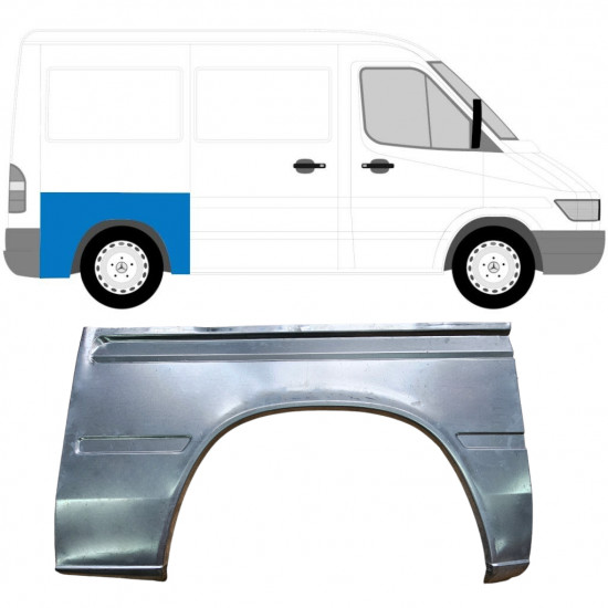 Reparaturni lim stražnjeg blatobrana za Mercedes Sprinter 1995- / SWB / Desno 5869