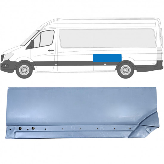 Reparaturni lim stražnjeg blatobrana za Mercedes Sprinter 2006- / Lijevo 8552