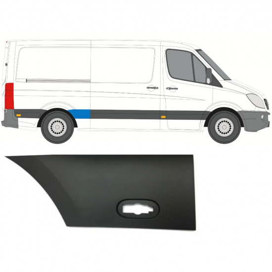 Bočna letvica stražnjeg blatobrana za Mercedes Sprinter 2006- / Desno 7992