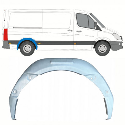 Unutarnji reparaturni lim stražnjeg blatobrana za Mercedes Sprinter 2006- / Desno 8553