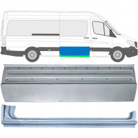 Reparaturni lim kliznih vrata + reparaturni lim praga za Mercedes Sprinter 2006- / Desno / Set 11959