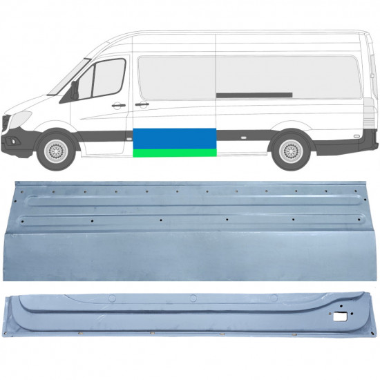 Unutarnji + vanjski reparaturni lim kliznih vrata za Mercedes Sprinter 2006- / Lijevo /  11962