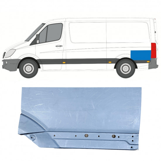 Reparaturni lim stražnjeg blatobrana za Mercedes Sprinter 2006- / Lijevo 11274