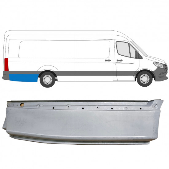 Reparaturni lim stražnjeg blatobrana za Mercedes Sprinter 2018- / XLWB / Desno 8185