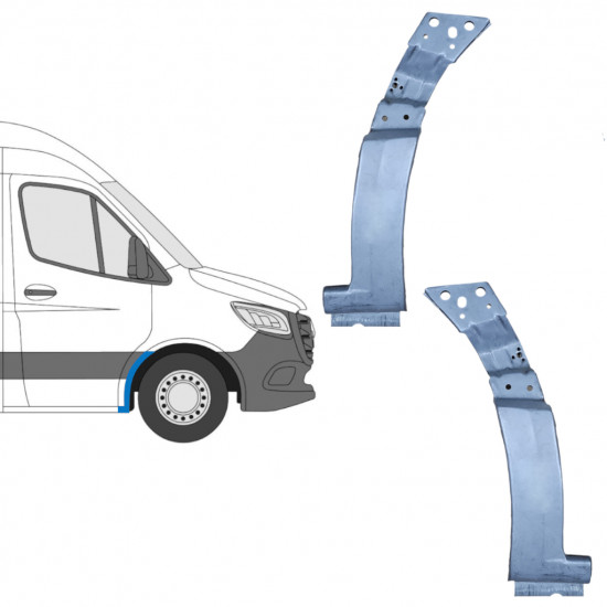 Reparaturni lim prednjeg blatobrana za Mercedes Sprinter 2018- / Set 11990