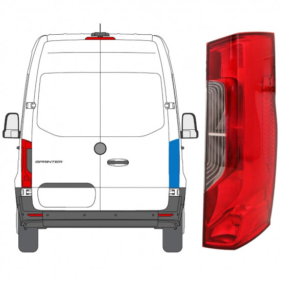 Stražnje svjetlo za Mercedes Sprinter 2018- / Desno 12923