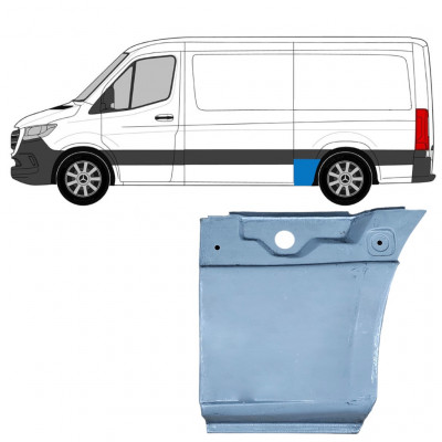 Reparaturni lim stražnjeg blatobrana za Mercedes Sprinter 2018- / SWB / MWB / Standard / Lijevo 8190