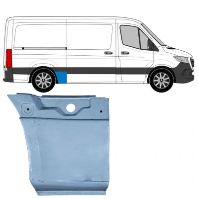 Reparaturni lim stražnjeg blatobrana za Mercedes Sprinter 2018- / SWB / MWB / Standard / Desno 8189