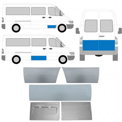 Vanjski reparaturni lim vrata za Mercedes Sprinter 1995-2006  / Set 11320